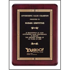 Rosewood Piano Finish Plaque