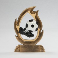 Flame Soccer Resin - Small