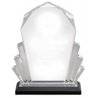 Faceted Impress Acrylic Silver
