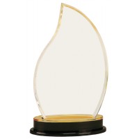 Flame Impress Acrylic - Gold