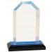 Step Clipped Corner Impress Acrylic - Blue