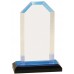 Step Clipped Corner Impress Acrylic - Blue