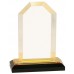 Step Clipped Corner Impress Acrylic - Gold