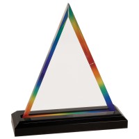 Triangle Impress Acrylic - Rainbow