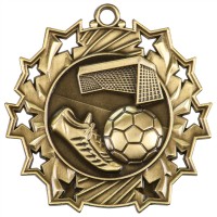 2 1/4" Ten Star Soccer Medal 2 1/4" Ten Star Soccer Medal
