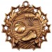 2 1/4" Ten Star Basketball Medal