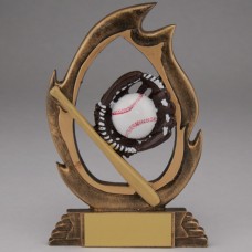 Flame Series Baseball Resin -  Small
